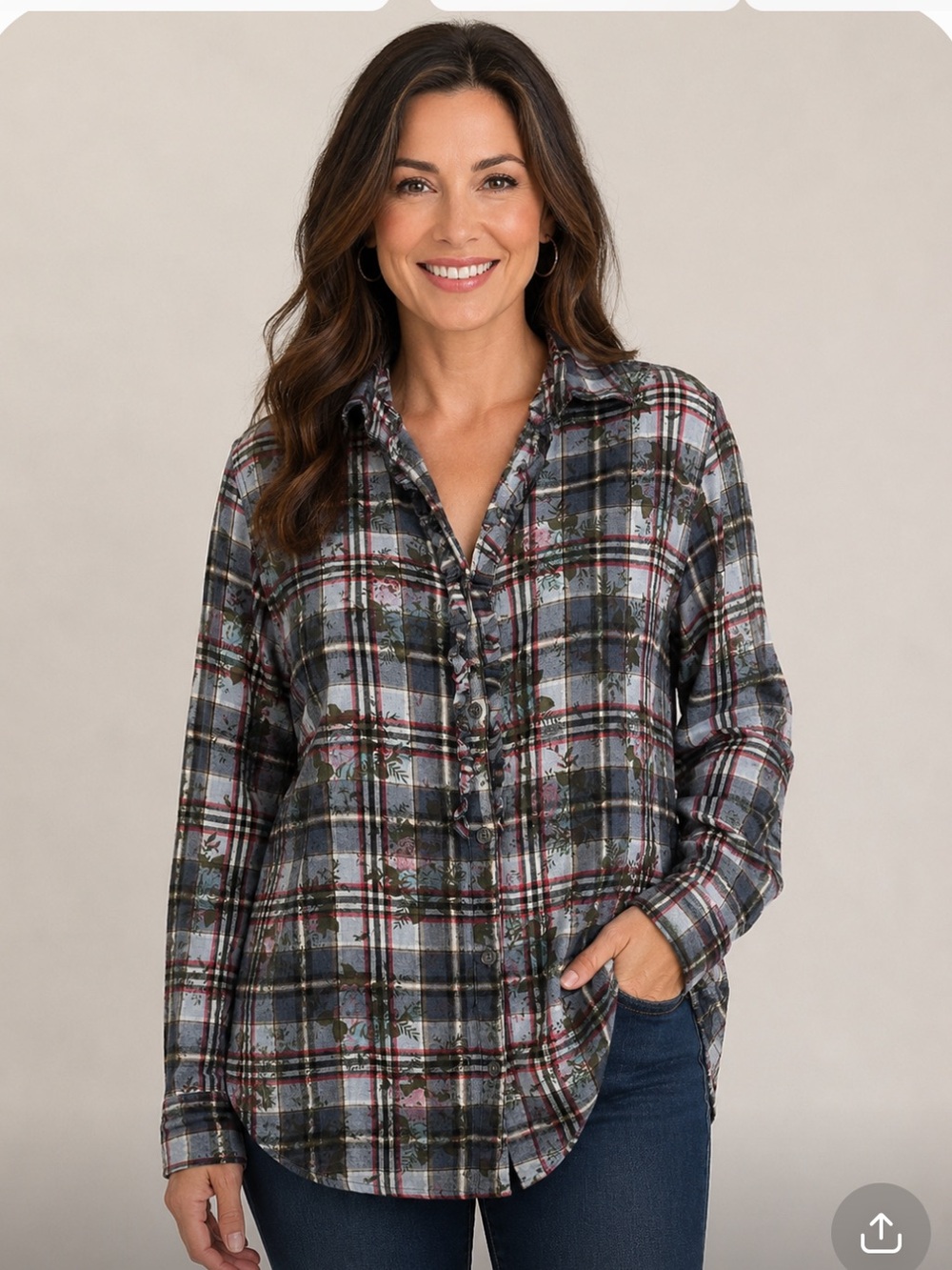 Current Melody flannel 18.5 pit to pit